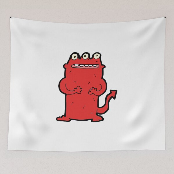 Item preview, Mr Red Three-Eye Toothy Monster  designed and sold by wildflowerperks.