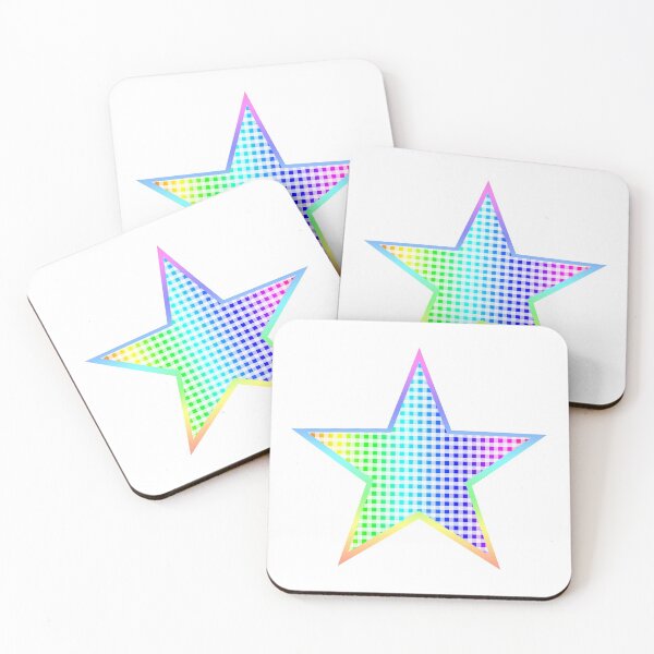 Item preview, Double Rainbow and White Gingham Star designed and sold by Bumblefuzzies.