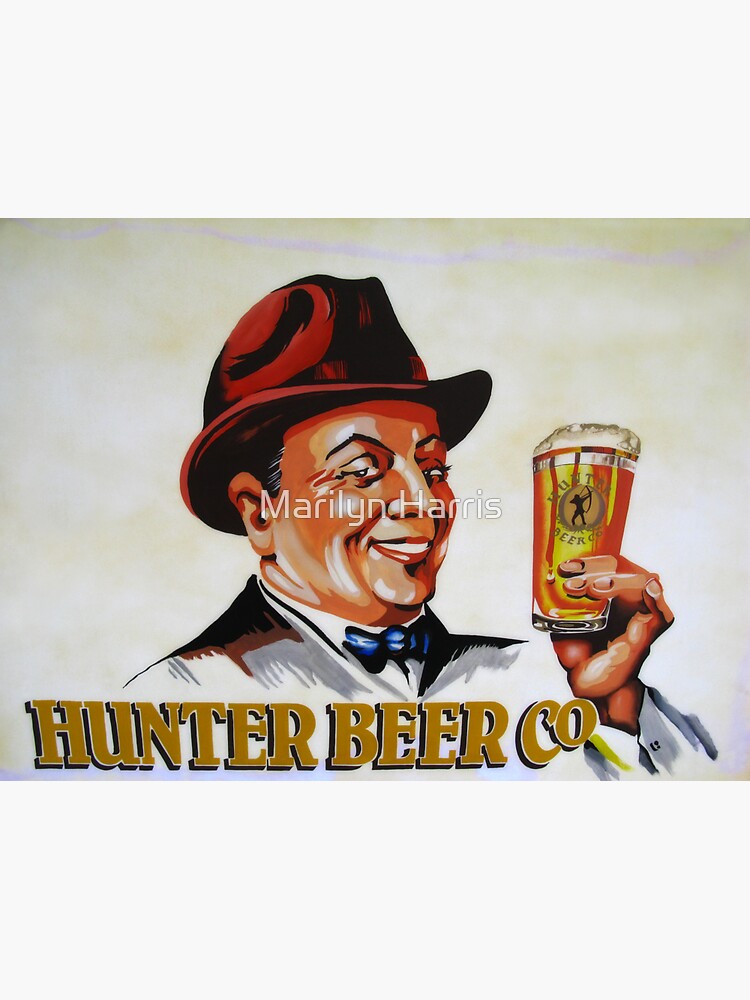 "Hunter Beer Co." Sticker for Sale by blossom Redbubble