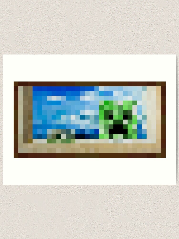 creeper painting minecraft