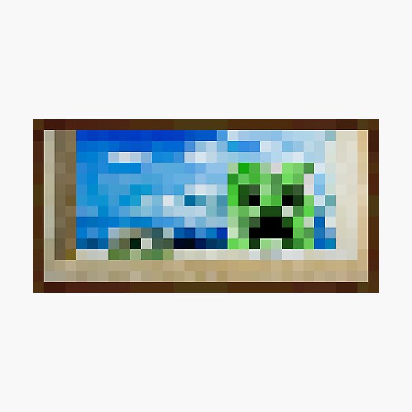 Creebet - Minecraft Painting Photographic Print