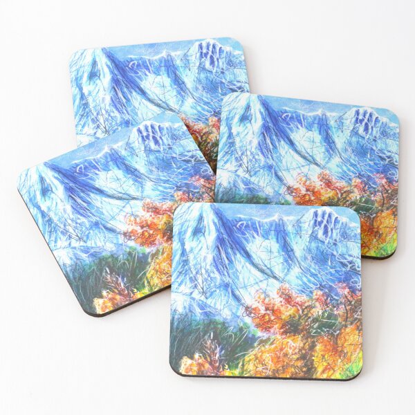 Item preview, Autumn Mountain Landscape Art designed and sold by Kitslam Art.
