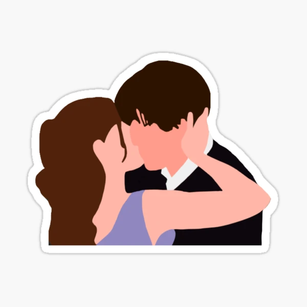 Delena Rain Kiss Sticker for Sale by Sofmacias