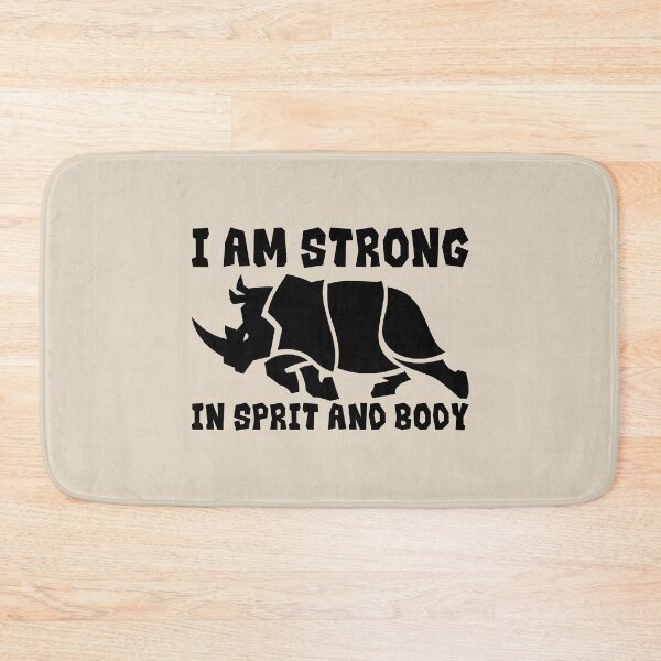 Item preview, The Rhino - Strong in Spirit and Body designed and sold by TeeZoneZtore.