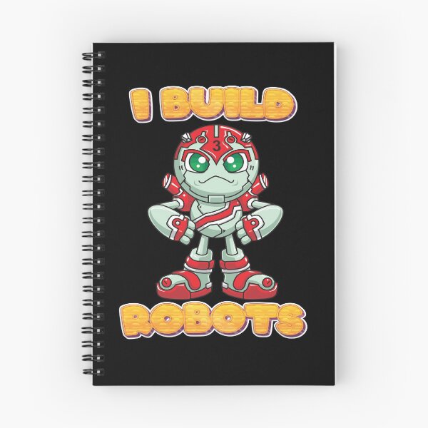 Item preview, I Build Robots Cartoon Robotics Artificial Intelligence Robotic I Love Building Robots Cartoon designed and sold by ProjectX23.