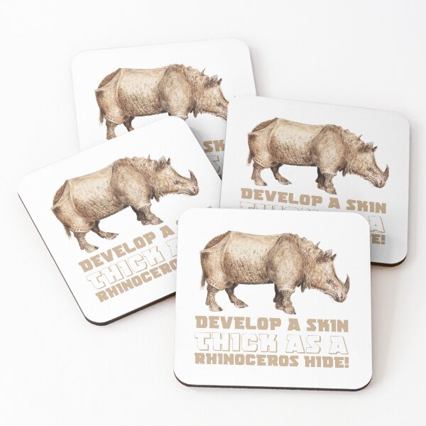 Item preview, Rhinos have a thick skin! designed and sold by TeeZoneZtore.