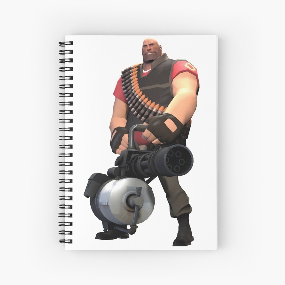 U0026quot Angry Heavy From Team Fortress 2 U0026quot Spiral Notebook By