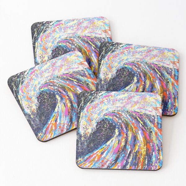 Item preview, Colorful Wave Art - Modern Art Design designed and sold by Kitslam Art.