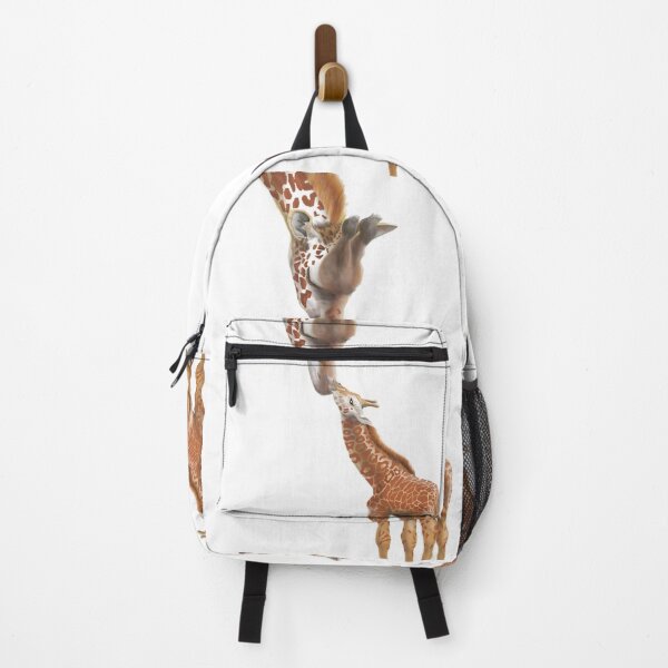 Item preview, Safari Baby Giraffe and his Mother Zoo Art designed and sold by TJHstudio.
