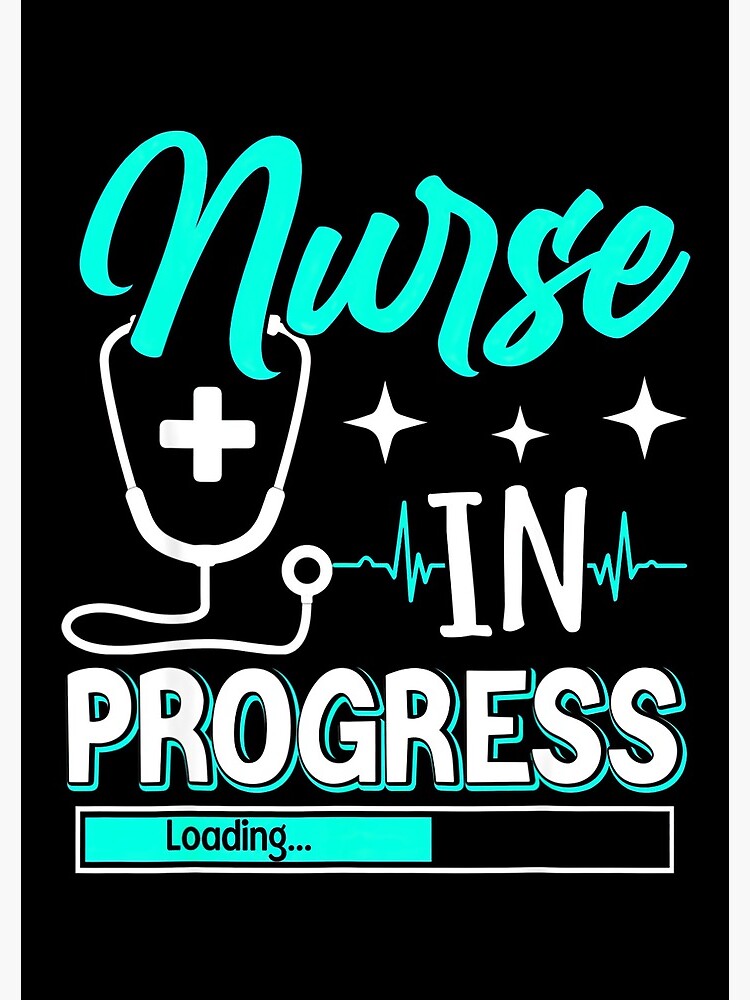  Nurse In Progress T Shirt Nursing Student Future Nurse Life T- Shirt : Clothing, Shoes & Jewelry