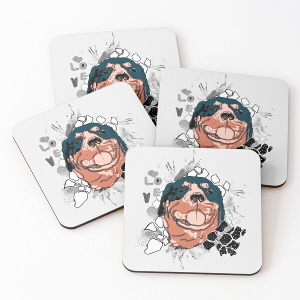Item preview, rottweiler dog designed and sold by Anastasiia Yurevych.