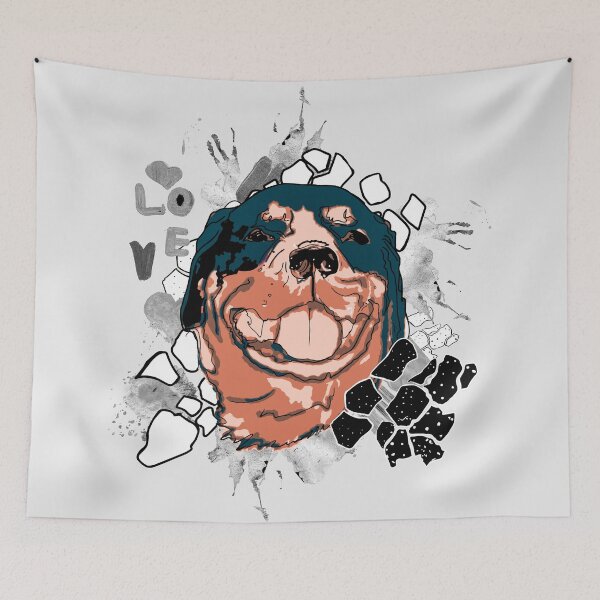 Item preview, rottweiler dog designed and sold by Anastasiia Yurevych.