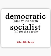 Democratic Socialist Bernie Sanders Sticker