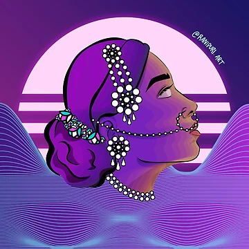 Imagen de la obra Synthwave Rani de RaniPuri