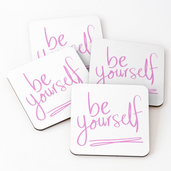 Item preview, Be Yourself Girl Woman Pink Motivation Inspiration Quote designed and sold by SayItWithYours.