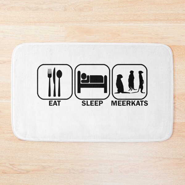 Item preview, Eat Sleep Merkat's funny meerkat saying Zoo designed and sold by DerNerd.
