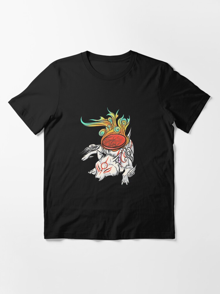 Vista alternativa de Camiseta esencial Okami - Amaterasu descansa