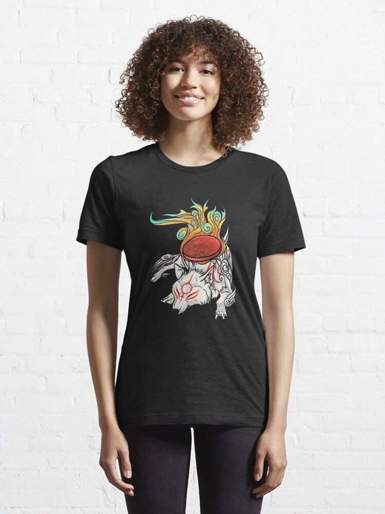 Vista alternativa de Camiseta esencial Okami - Amaterasu descansa