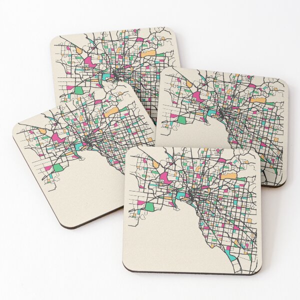 Item preview, Melbourne, Australia Street Map designed and sold by A Deniz Akerman.