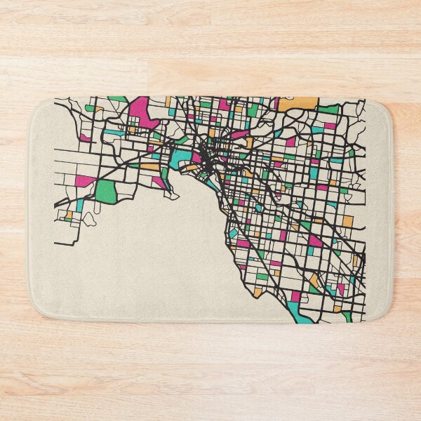 Item preview, Melbourne, Australia Street Map designed and sold by A Deniz Akerman.