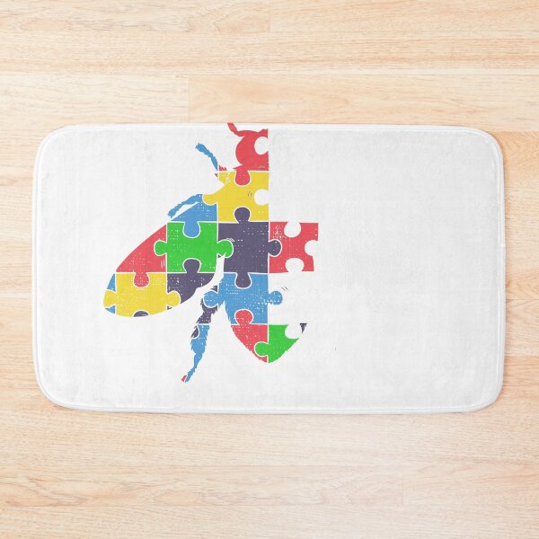 Item preview, Bee Kind Beautiful Autism Awareness Gift gift design Puzzle print designed and sold by Lisbob.