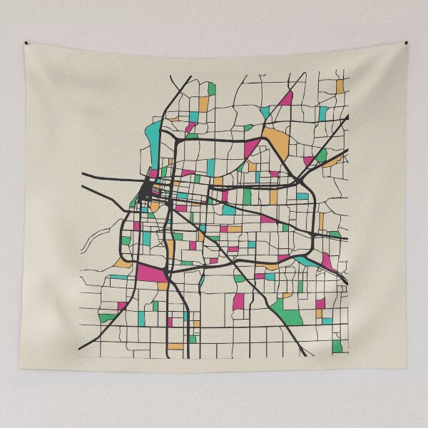 Item preview, Memphis, Tennessee Street Map designed and sold by A Deniz Akerman.