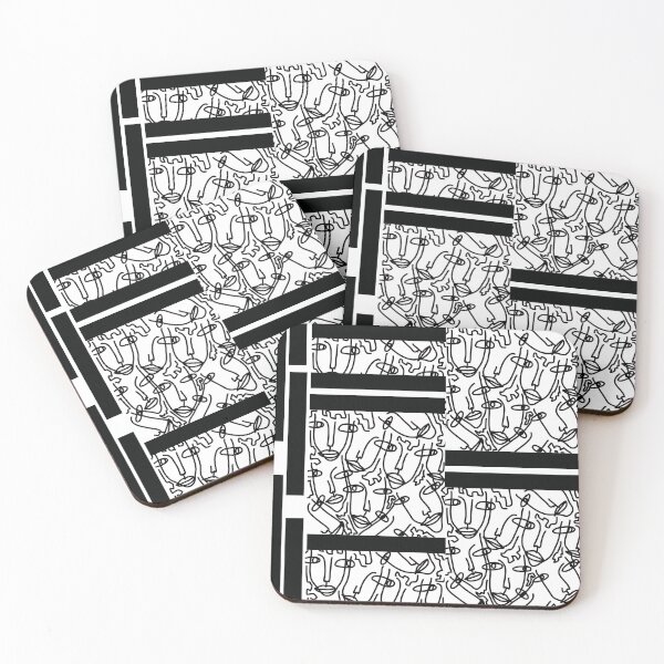 Item preview, Black and White Face Line designed and sold by OMdesign10.