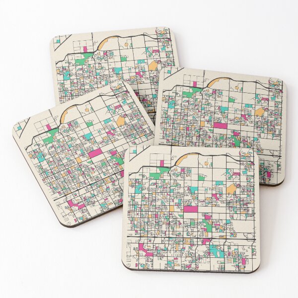 Item preview, Mesa, Arizona Street Map designed and sold by A Deniz Akerman.