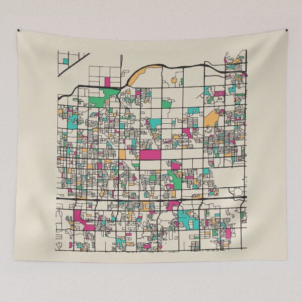 Item preview, Mesa, Arizona Street Map designed and sold by A Deniz Akerman.