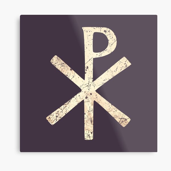 Byzantine Empire Chi Rho Metal Print