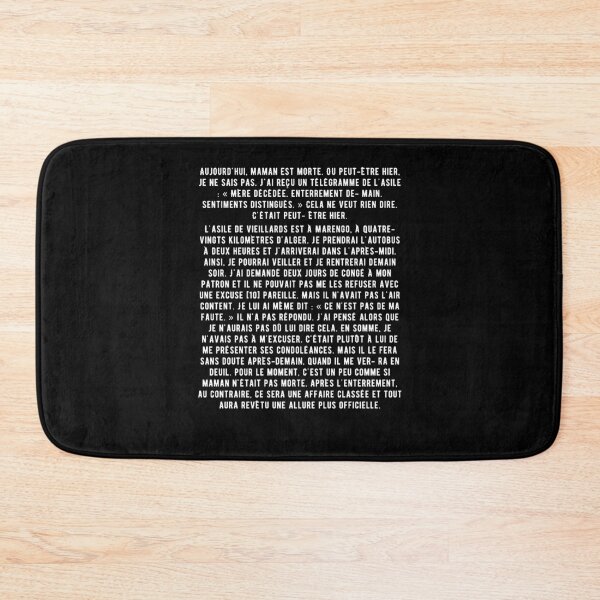 Item preview, Albert Camus - The Stranger French Version - 1st Paragraph designed and sold by CanadianUnicorn.