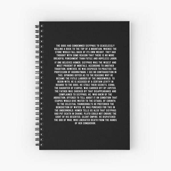 Item preview, Albert Camus - Myth Of Sisyphus - 1st Paragraph designed and sold by CanadianUnicorn.