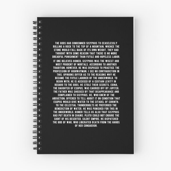 Item preview, Albert Camus - Myth Of Sisyphus - 1st Paragraph designed and sold by CanadianUnicorn.