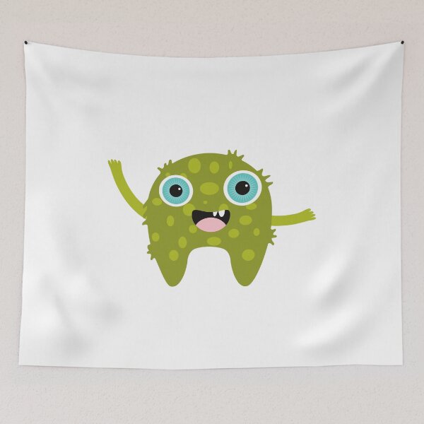 Item preview, Mr Huggies Green Polka Dotted Monster designed and sold by wildflowerperks.