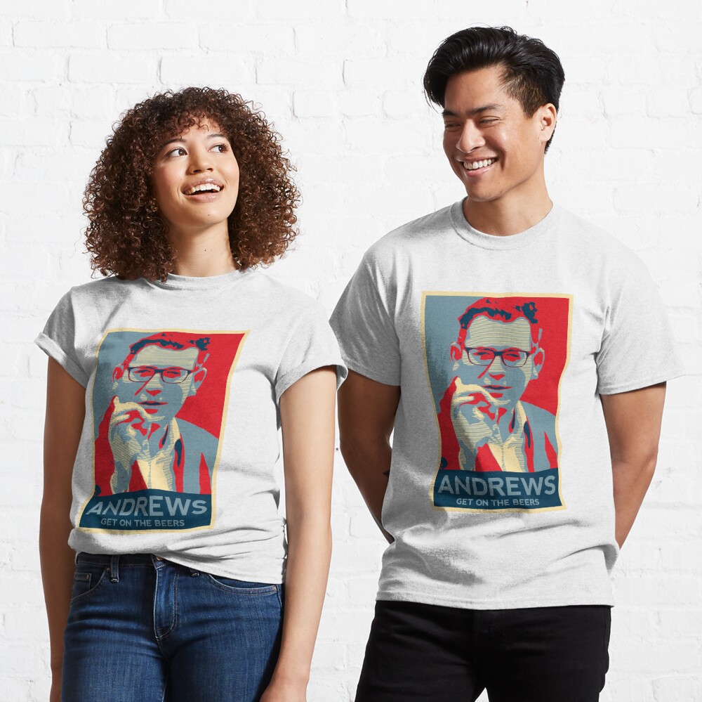 daniel andrews get on the beers t shirt