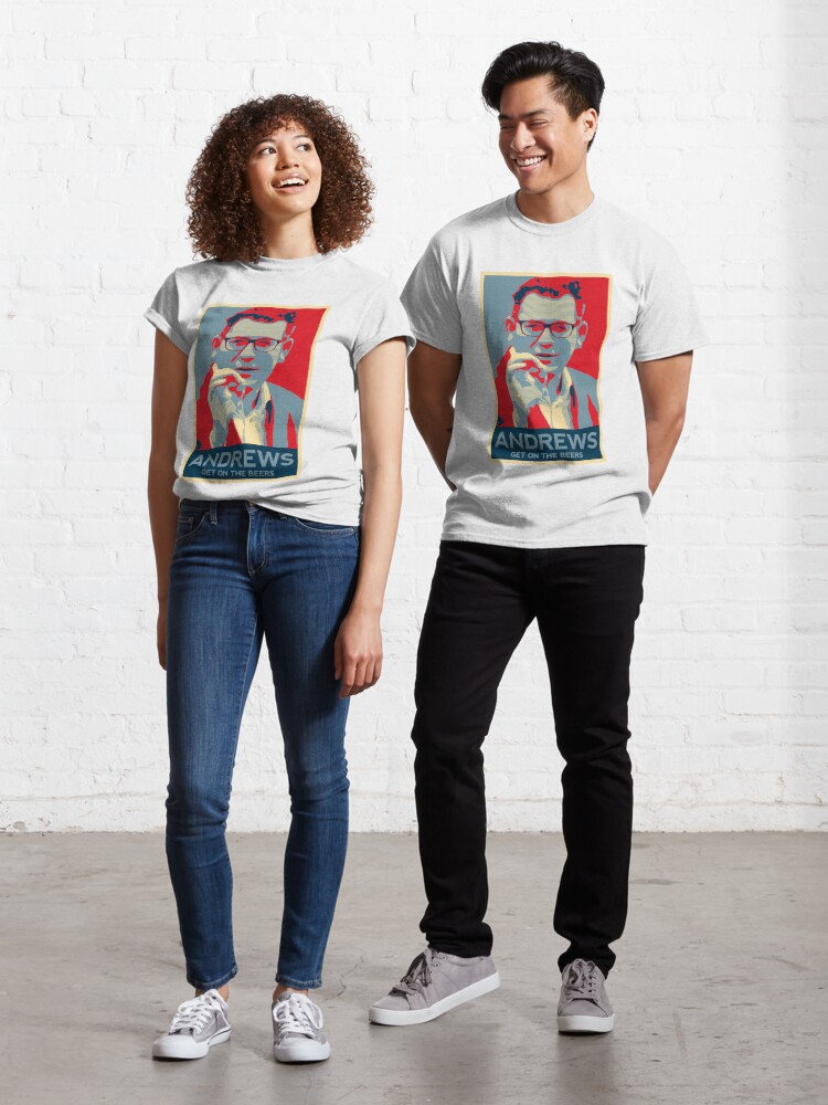 Daniel Andrews Get On The Beers Artwork T Shirt By Mkthock Redbubble