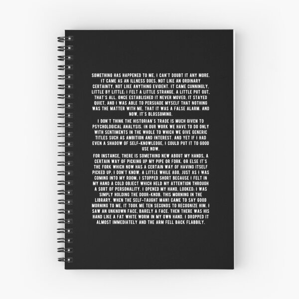 Item preview, Jean Paul Sartre - Nausea - 1st Paragraph designed and sold by CanadianUnicorn.