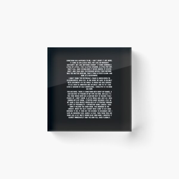 Item preview, Jean Paul Sartre - Nausea - 1st Paragraph designed and sold by CanadianUnicorn.
