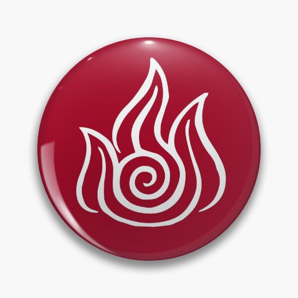 Item preview, Firebending Symbol (white) designed and sold by hopperograss.