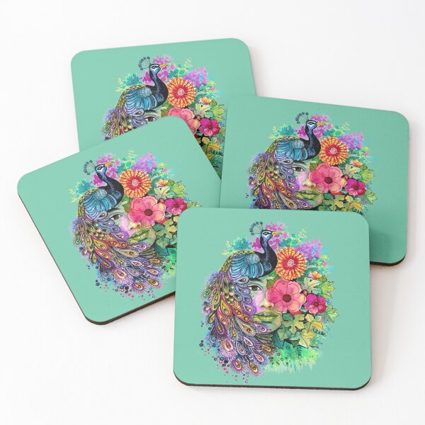 Item preview, Face and peacock designed and sold by varelagraphics.