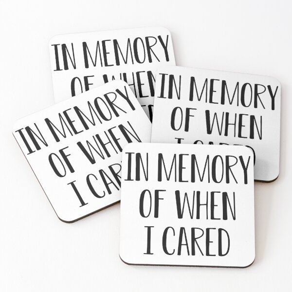 Item preview, In Memory Of When I Cared - Edition designed and sold by FoGow Store.