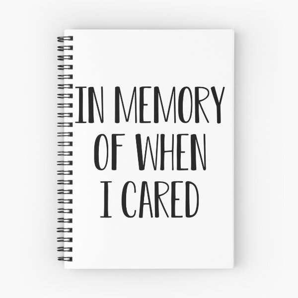 Item preview, In Memory Of When I Cared - Edition designed and sold by FoGow Store.