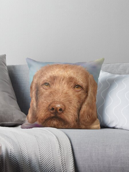 Item preview, Painting of a Brown Wirehaired Vizsla  designed and sold by ibadishi.