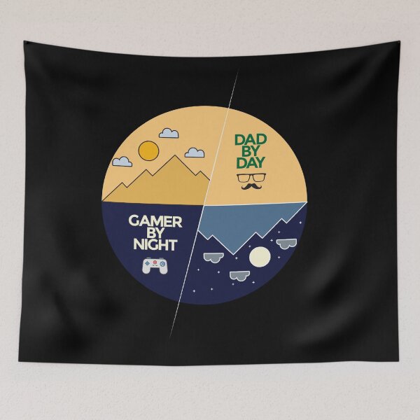 Item preview, Gamer Dad | Dad by Day, Gamer by Night | Funny designed and sold by Minimalwiz.