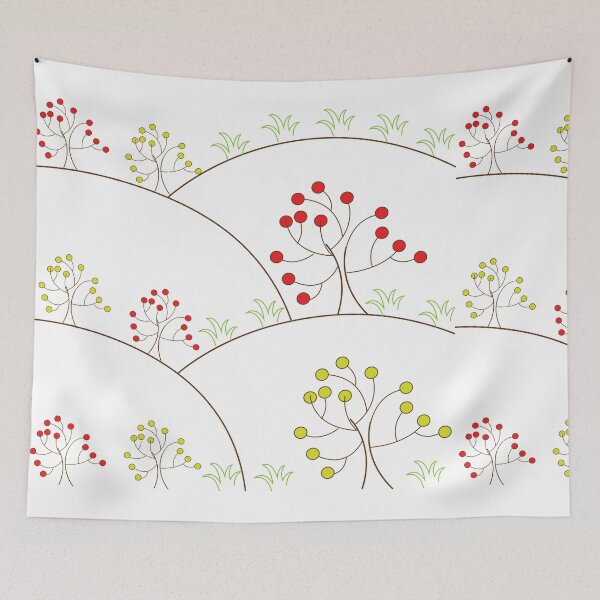 Item preview, Mountain Cherry Trees designed and sold by Nisha Prabhu.