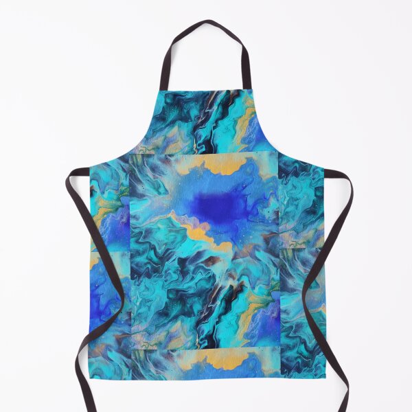 Item preview, Blue, Teal and Gold Dutch Pour designed and sold by crystalorrainee.