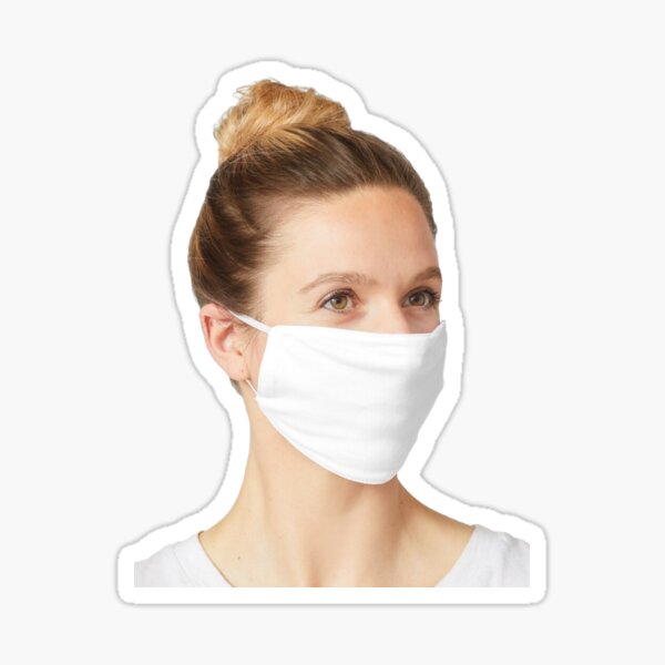 Item preview, RedBubble woman wearing a mask designed and sold by BukLauDesu.