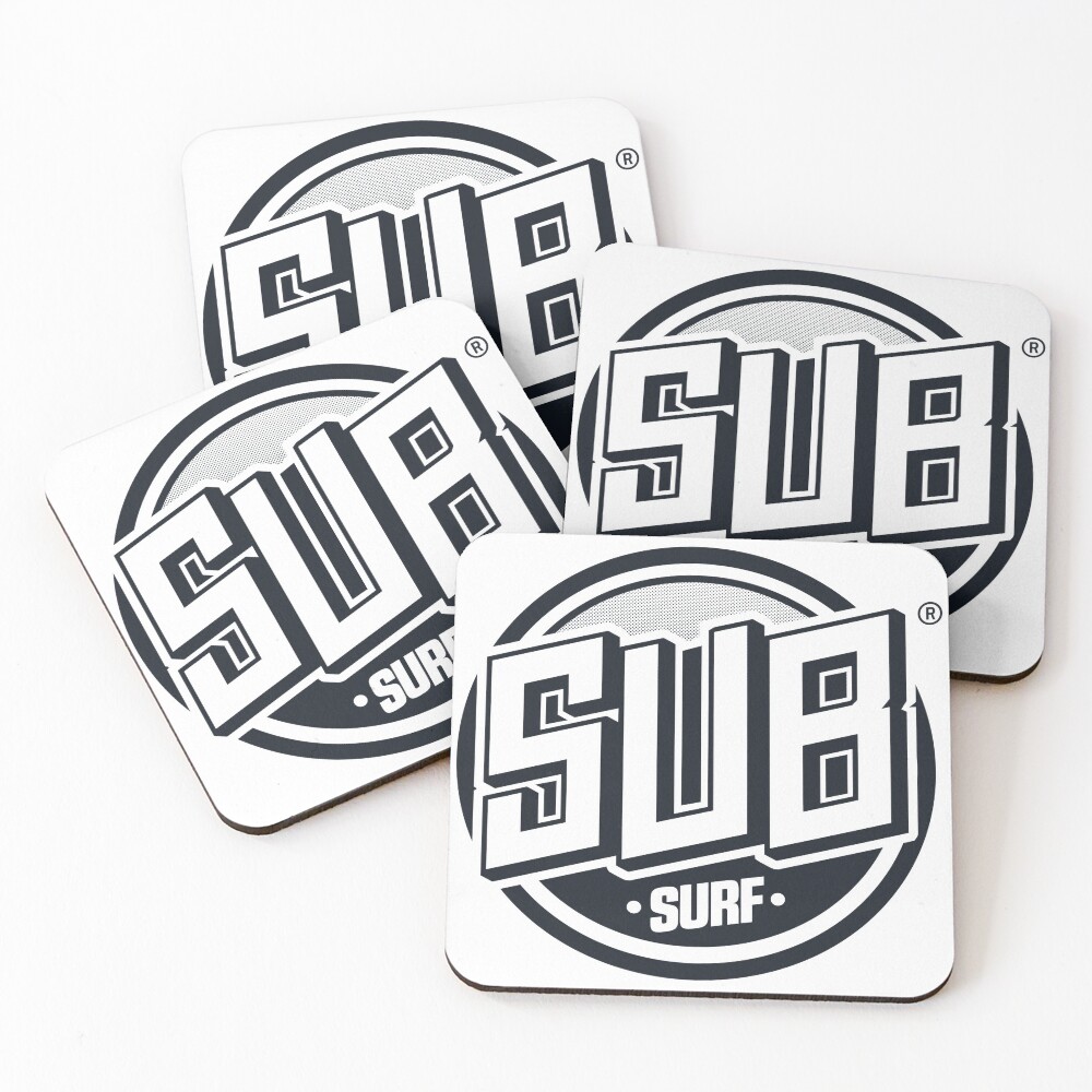 Sub Surf Logo - Subway Surfers Coasters (Set of 4)