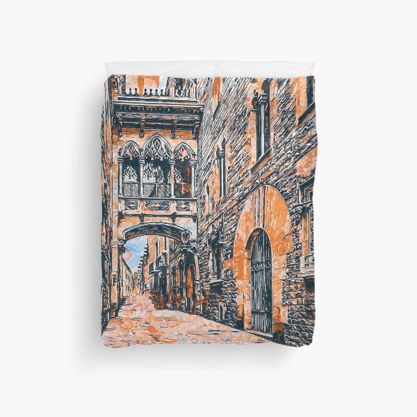 Item preview, Barcelona, Gothic Quarter designed and sold by AM FineArtPrints.