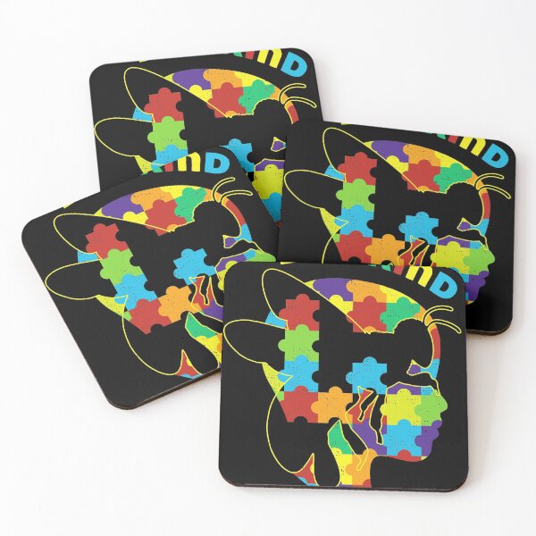 Item preview, Bee Kind Beautiful Autism Awareness Gift gift design Puzzle graphic designed and sold by Lisbob.